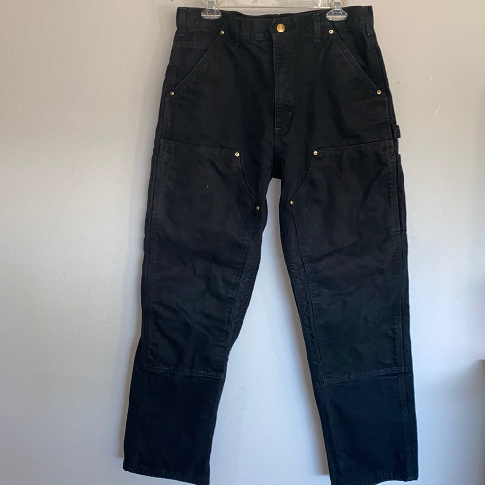 Carhartt flannel lined double front pants